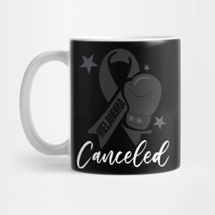 Black Ribbon Melanoma Cancer Awareness Mug